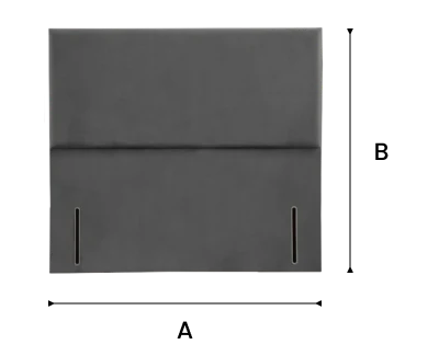 Dakar Floor Standing Headboard - Charcoal Coniston dimensions