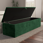 Athens Ottoman Storage Box - Emerald Coniston