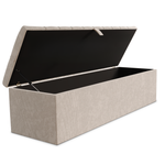 Chesterfield Ottoman Storage Box - Cream Naples