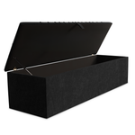 Sunrise Ottoman Storage Box - Black Naples