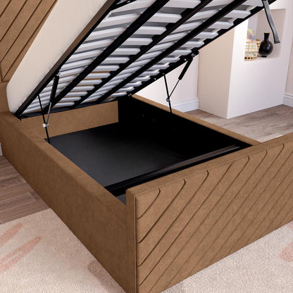 Oxford Kids Upholstered Ottoman Bed - Mink Naples