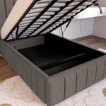 Milan Kids Upholstered Ottoman Bed - Slate Grey Naples