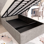 Cairo Kids Upholstered Ottoman Bed - Seal Grey Naples