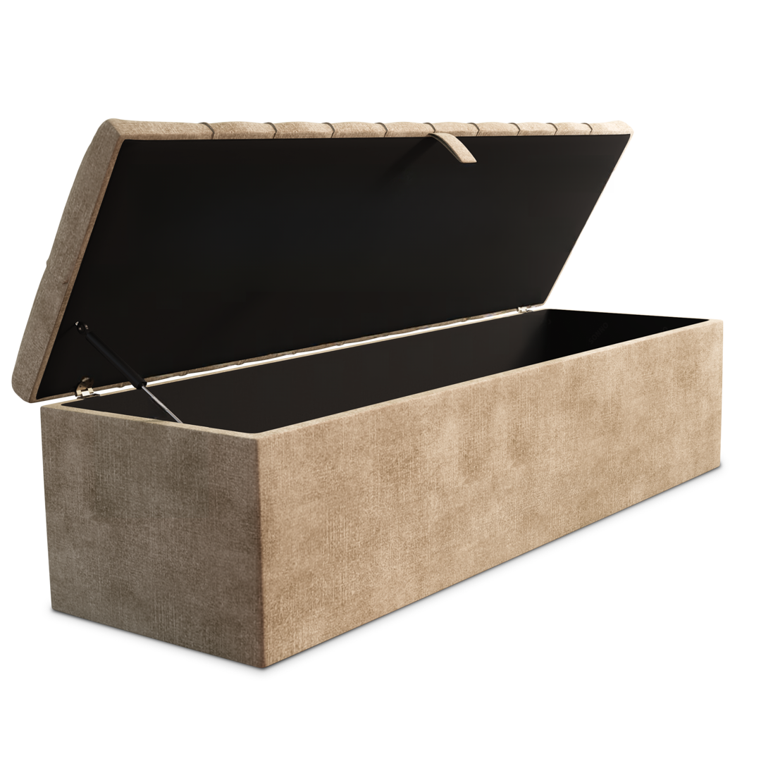 Chesterfield Ottoman Storage Box - Mink Coniston