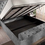 Berlin Upholstered Ottoman Bed - Armour Coniston
