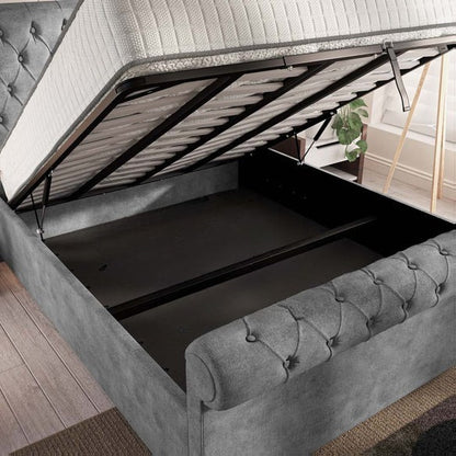 Berlin Upholstered Ottoman Bed - Armour Coniston