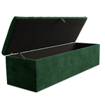 Chesterfield Ottoman Storage Box - Emerald Coniston