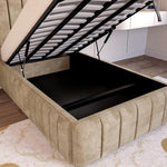 Milan Kids Upholstered Ottoman Bed - Mink Coniston