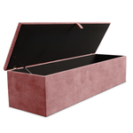 Cubed Ottoman Storage Box - Pink Coniston