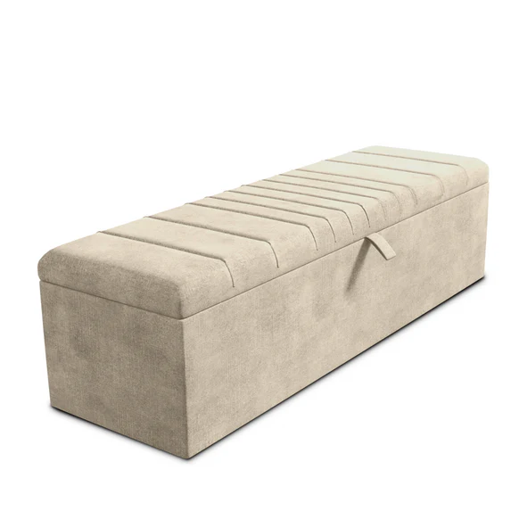 Cambridge Ottoman Storage Box - Almond Coniston