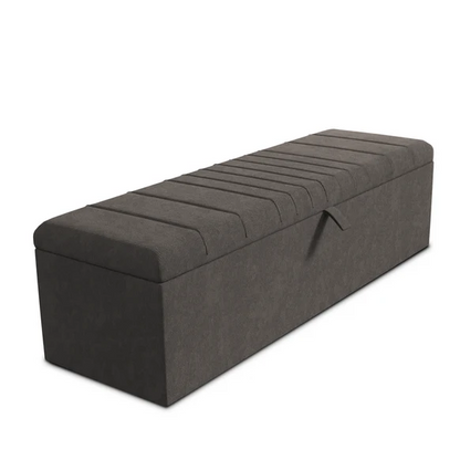 Cambridge Ottoman Storage Box - Slate Grey Naples