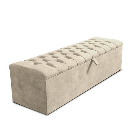 Chesterfield Ottoman Storage Box - Almond Coniston