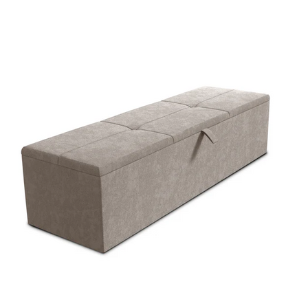 Cubed Ottoman Storage Box - Seal Grey Naples