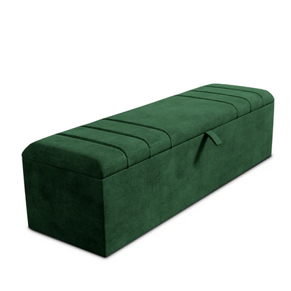 Dallas Ottoman Storage Box - Emerald Coniston