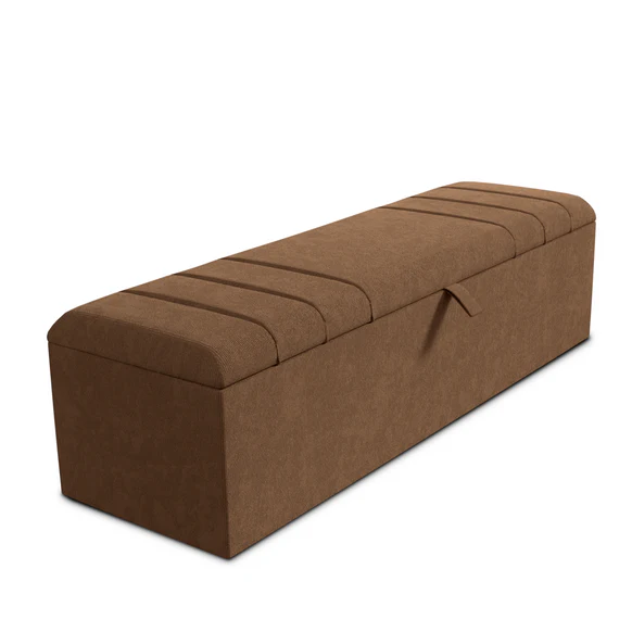 Dallas Ottoman Storage Box - Mink Naples