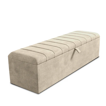 Lisbon Ottoman Storage Box - Almond Coniston