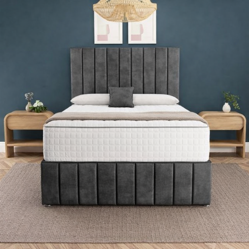 Sydney Divan Bed - Charcoal Coniston