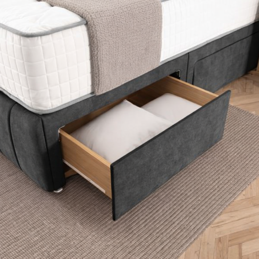 Sydney Divan Bed - Charcoal Coniston