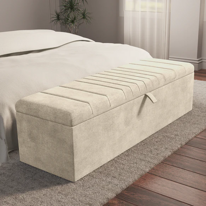 Cambridge Ottoman Storage Box - Almond Coniston