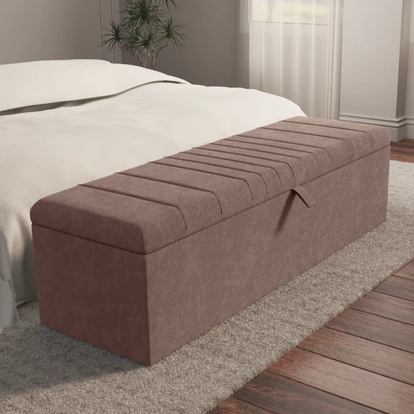 Cambridge Ottoman Storage Box - Mauve Naples
