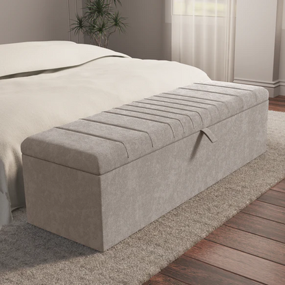 Cambridge Ottoman Storage Box - Seal Grey Naples