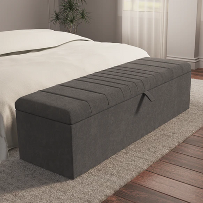 Cambridge Ottoman Storage Box - Slate Grey Naples