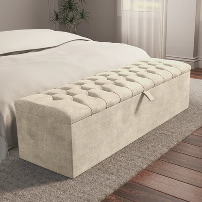 Chesterfield Ottoman Storage Box - Almond Coniston