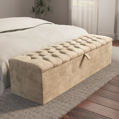 Chesterfield Ottoman Storage Box - Mink Coniston