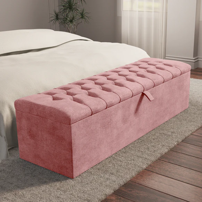 Chesterfield Ottoman Storage Box - Pink Coniston