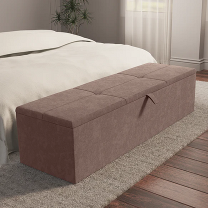 Cubed Ottoman Storage Box - Mauve Naples