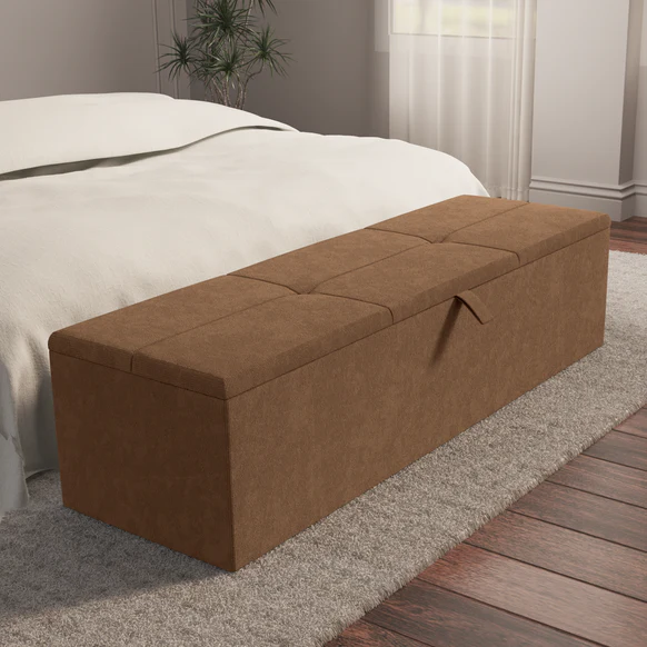 Cubed Ottoman Storage Box - Mink Naples