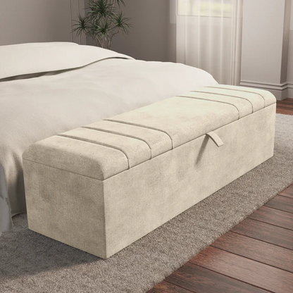 Dallas Ottoman Storage Box - Almond Coniston