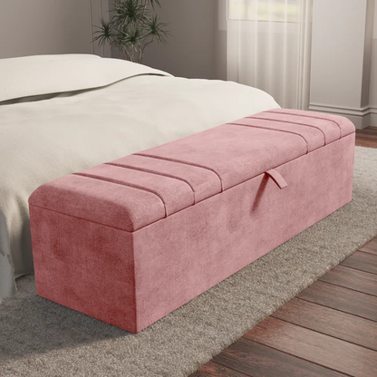 Dallas Ottoman Storage Box - Pink Coniston