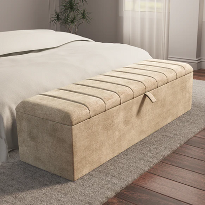 Lisbon Ottoman Storage Box - Mink Coniston