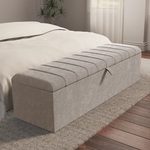 Lisbon Ottoman Storage Box - Seal Grey Naples