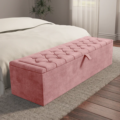 Madrid Ottoman Storage Box - Pink Coniston