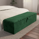 Sunrise Ottoman Storage Box - Emerald Coniston