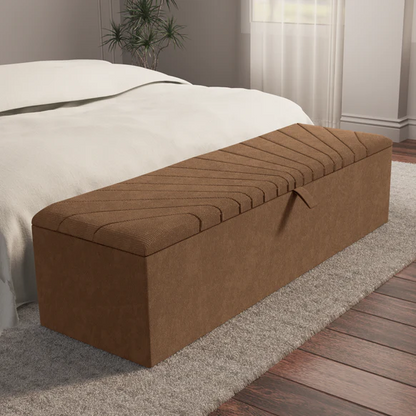 Sunrise Ottoman Storage Box - Mink Naples