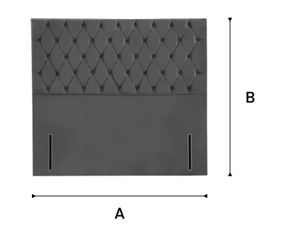 Moscow Floor Standing Headboard - Almond Coniston dimensions