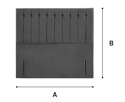 Tokyo Floor Standing Headboard - Almond Coniston dimensions