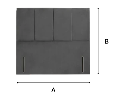 Victoria Floor Standing Headboard - Emerald Coniston dimensions